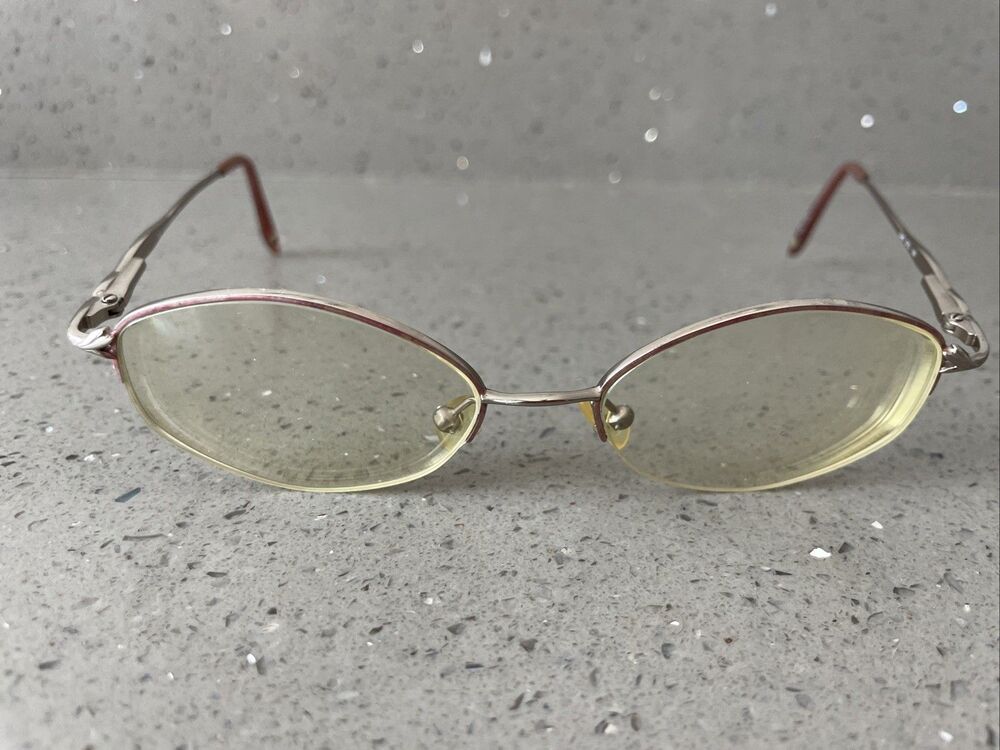 Liz Claiborne L249 DT3 Eyeglasses Frames ONLY Silver Half Rim 49-17-130 Pink